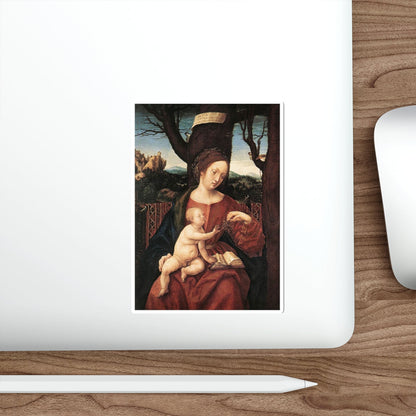 BURGKMAIR, Hans - Madonna with Grape (Artwork) STICKER Vinyl Die-Cut Decal-The Sticker Space