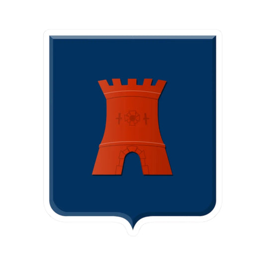 Burgst wapen (Netherlands) (Coat of Arms) STICKER Vinyl Kiss-Cut Decal 2 Inch White - The Sticker Space