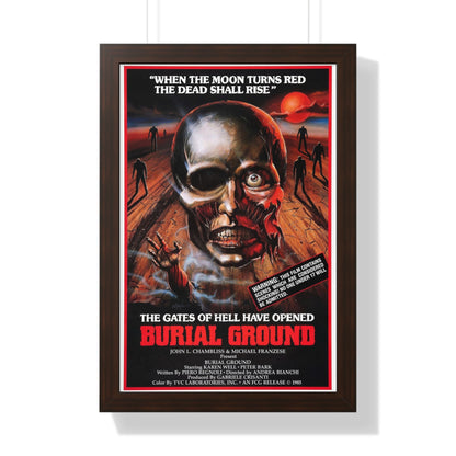 BURIAL GROUND 1981 - Framed Movie Poster-16″ x 24″-The Sticker Space