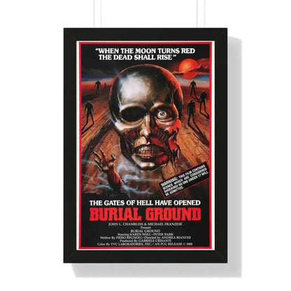 BURIAL GROUND 1981 - Framed Movie Poster - The Sticker Space