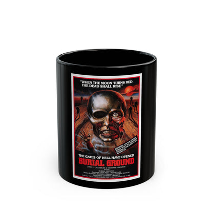 BURIAL GROUND 1981 Movie Poster - Black Coffee Mug-11oz-The Sticker Space