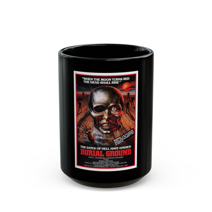 BURIAL GROUND 1981 Movie Poster - Black Coffee Mug-15oz-The Sticker Space