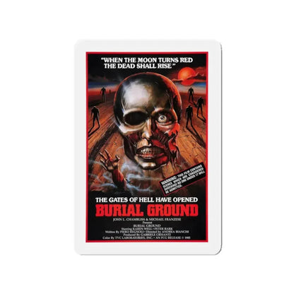 BURIAL GROUND 1981 Movie Poster - Refrigerator Magnet 3 Inch - The Sticker Space