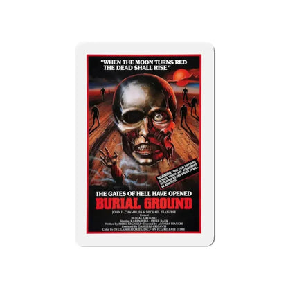 BURIAL GROUND 1981 Movie Poster - Refrigerator Magnet - The Sticker Space