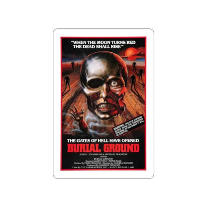 BURIAL GROUND 1981 Movie Poster STICKER Vinyl Die-Cut Decal 2 Inch - The Sticker Space