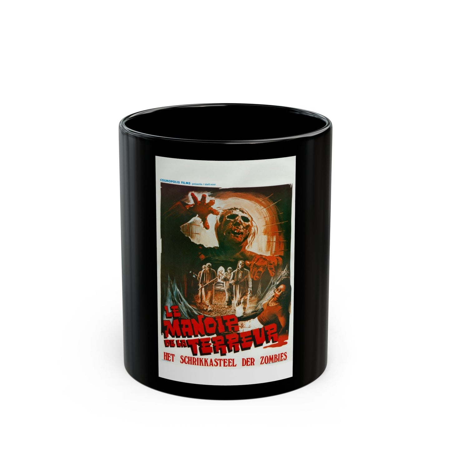 BURIAL GROUND (BELGIAN) 1981 Movie Poster - Black Coffee Mug-11oz-The Sticker Space