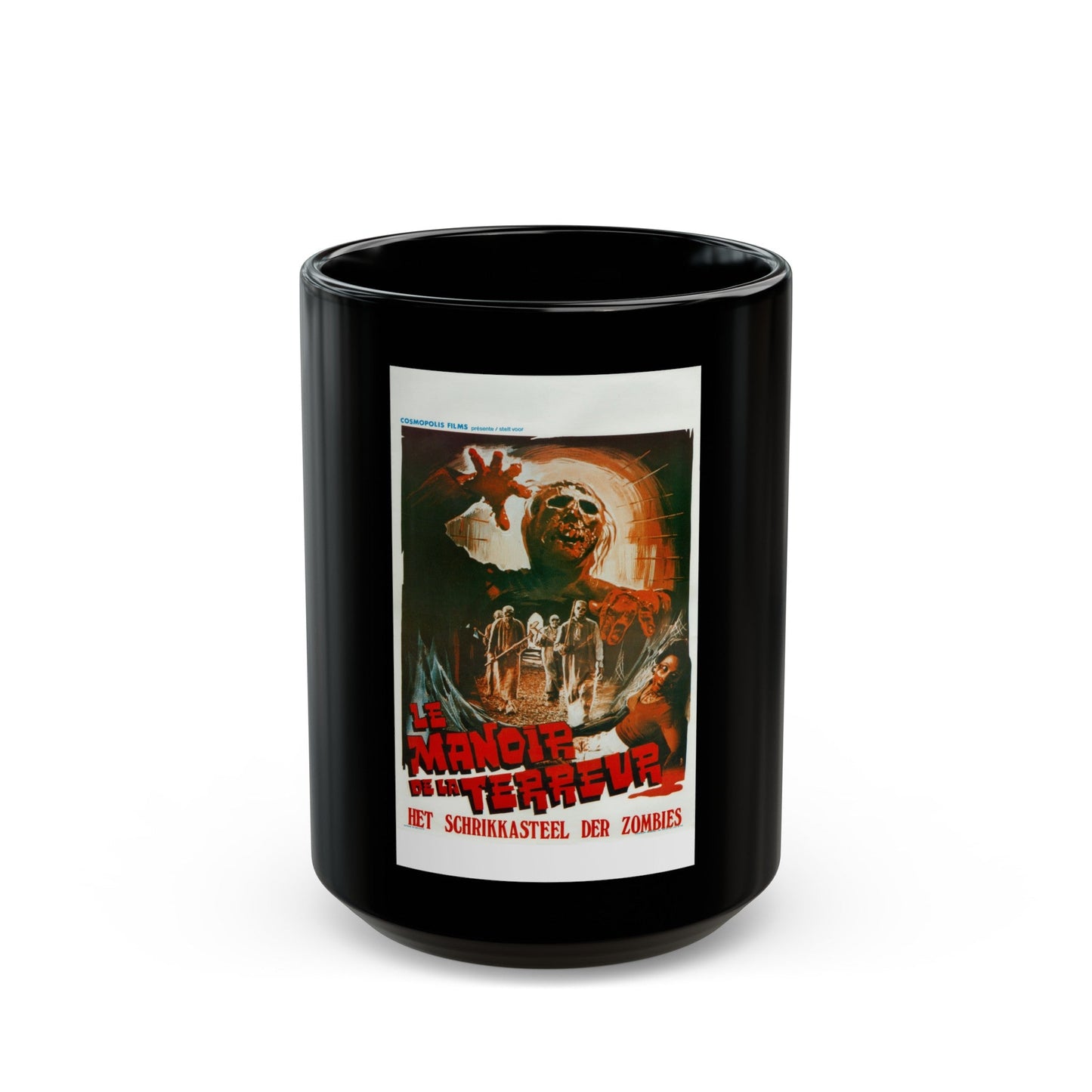 BURIAL GROUND (BELGIAN) 1981 Movie Poster - Black Coffee Mug-15oz-The Sticker Space