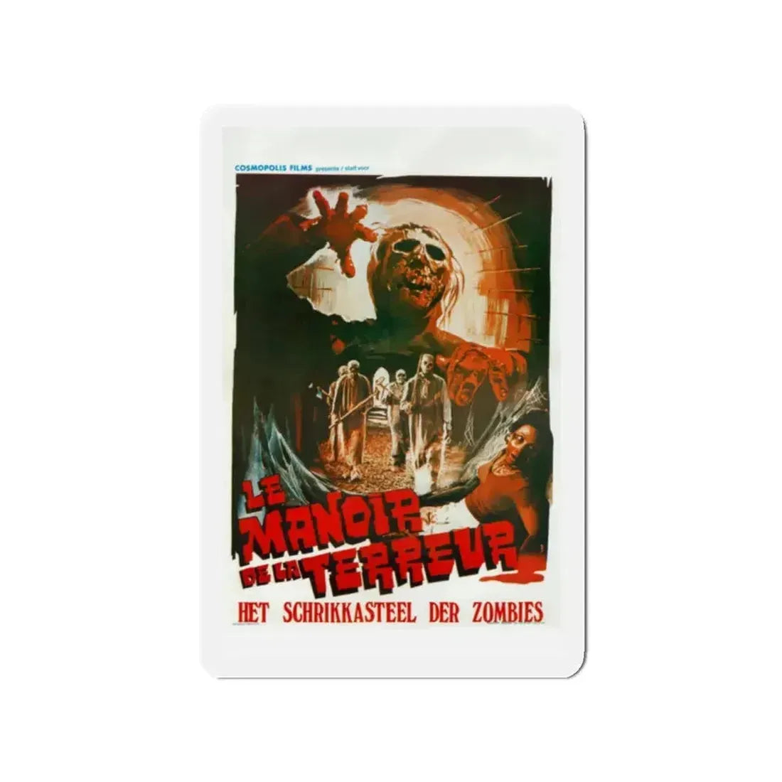 BURIAL GROUND (BELGIAN) 1981 Movie Poster - Refrigerator Magnet - The Sticker Space