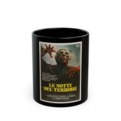 BURIAL GROUND (ITALIAN) 1981 Movie Poster - Black Coffee Mug-11oz-The Sticker Space