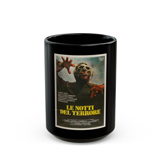 BURIAL GROUND (ITALIAN) 1981 Movie Poster - Black Coffee Mug-15oz-The Sticker Space