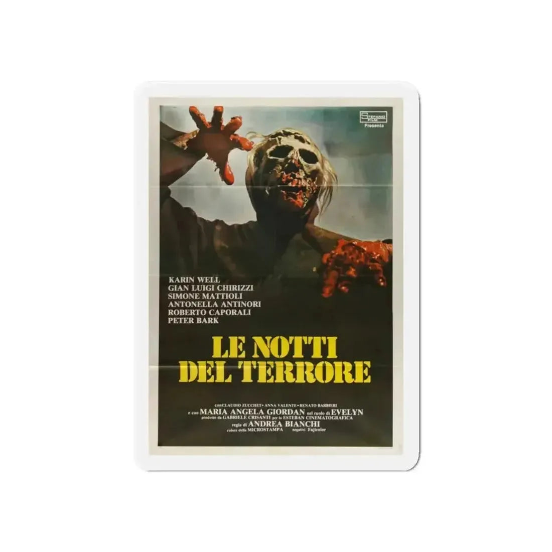 BURIAL GROUND (ITALIAN) 1981 Movie Poster - Refrigerator Magnet - The Sticker Space