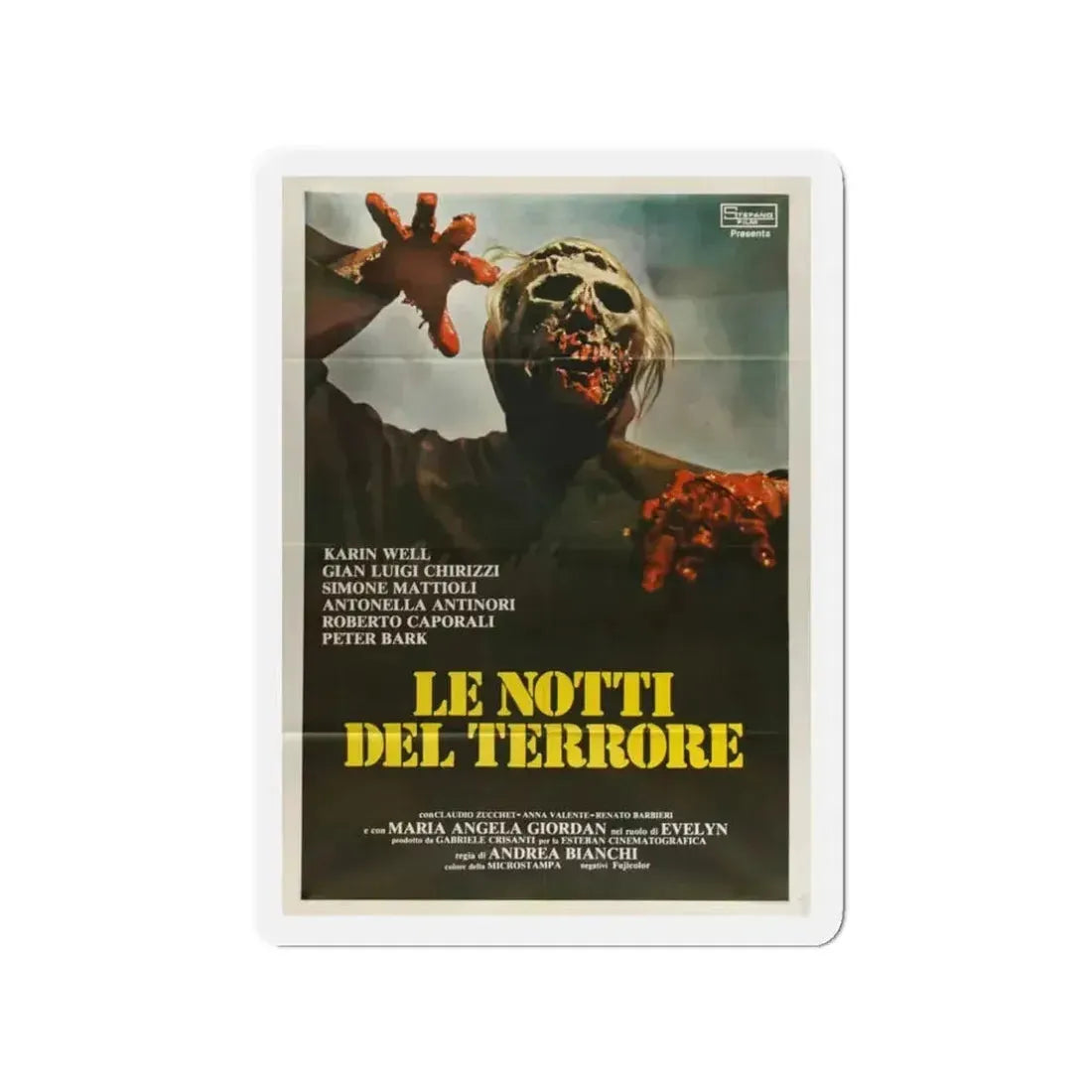 BURIAL GROUND (ITALIAN) 1981 Movie Poster - Refrigerator Magnet - The Sticker Space