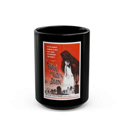 BURN WITCH, BURN 1962 Movie Poster - Black Coffee Mug-15oz-The Sticker Space