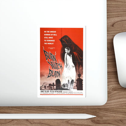 BURN WITCH, BURN 1962 Movie Poster STICKER Vinyl Die-Cut Decal-The Sticker Space