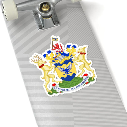 Burnaby BC coat of arms (Canada) (Coat of Arms) STICKER Vinyl Kiss-Cut Decal - The Sticker Space