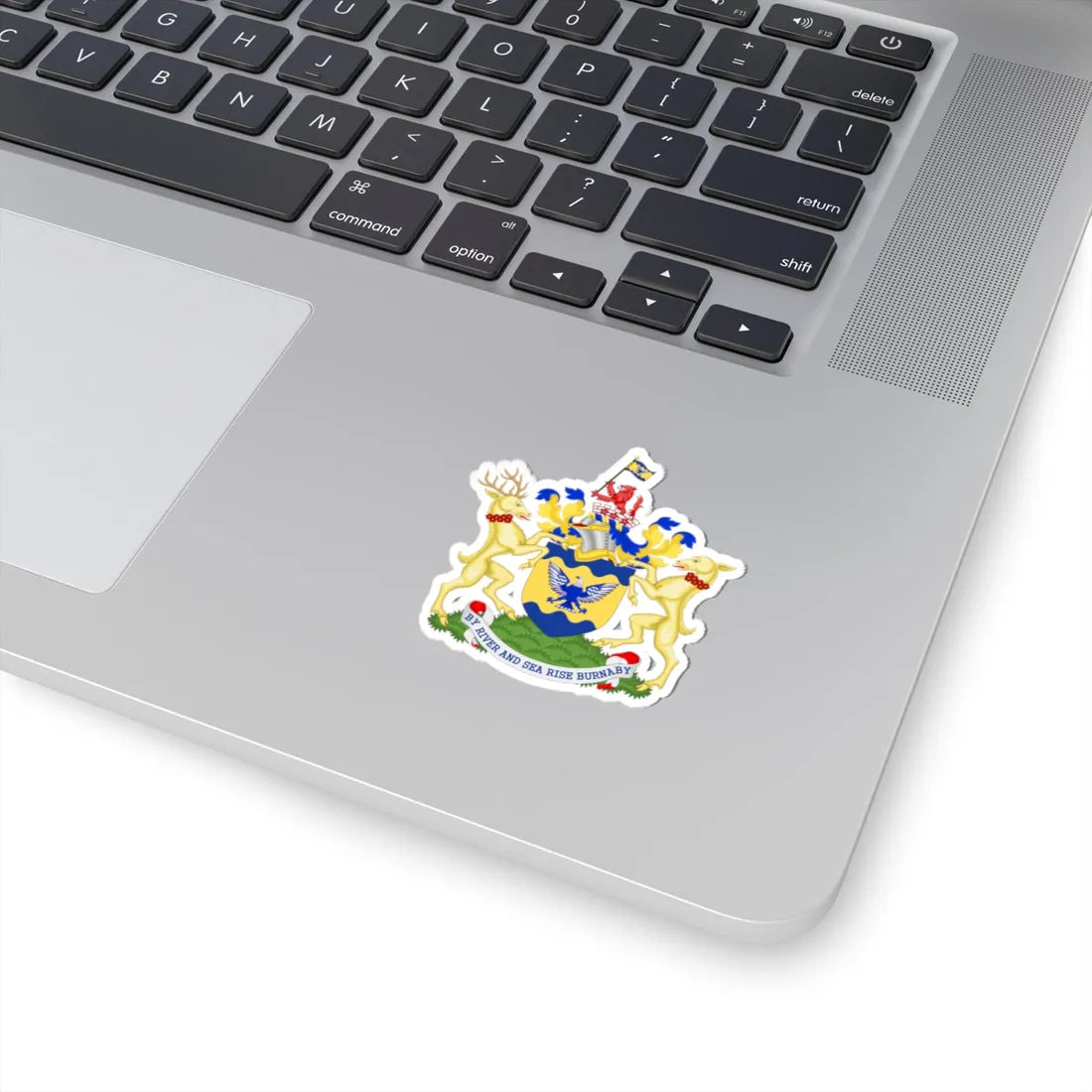 Burnaby BC coat of arms (Canada) (Coat of Arms) STICKER Vinyl Kiss-Cut Decal - The Sticker Space