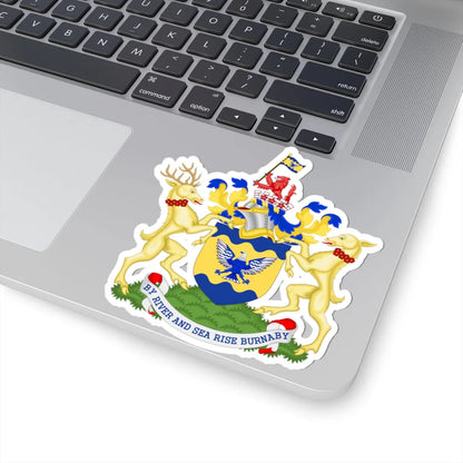 Burnaby BC coat of arms (Canada) (Coat of Arms) STICKER Vinyl Kiss-Cut Decal - The Sticker Space
