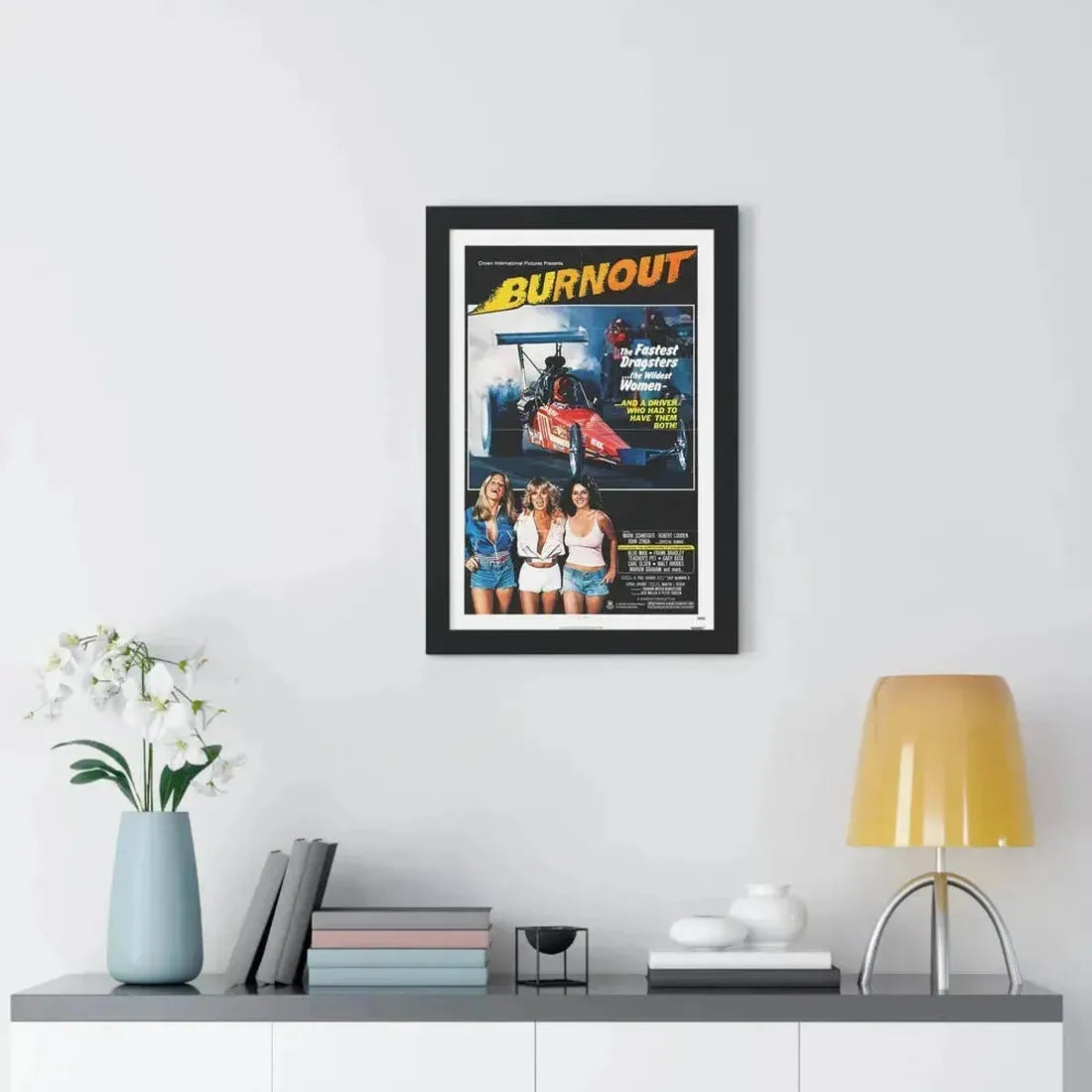BURNOUT 1979 - Framed Movie Poster - The Sticker Space