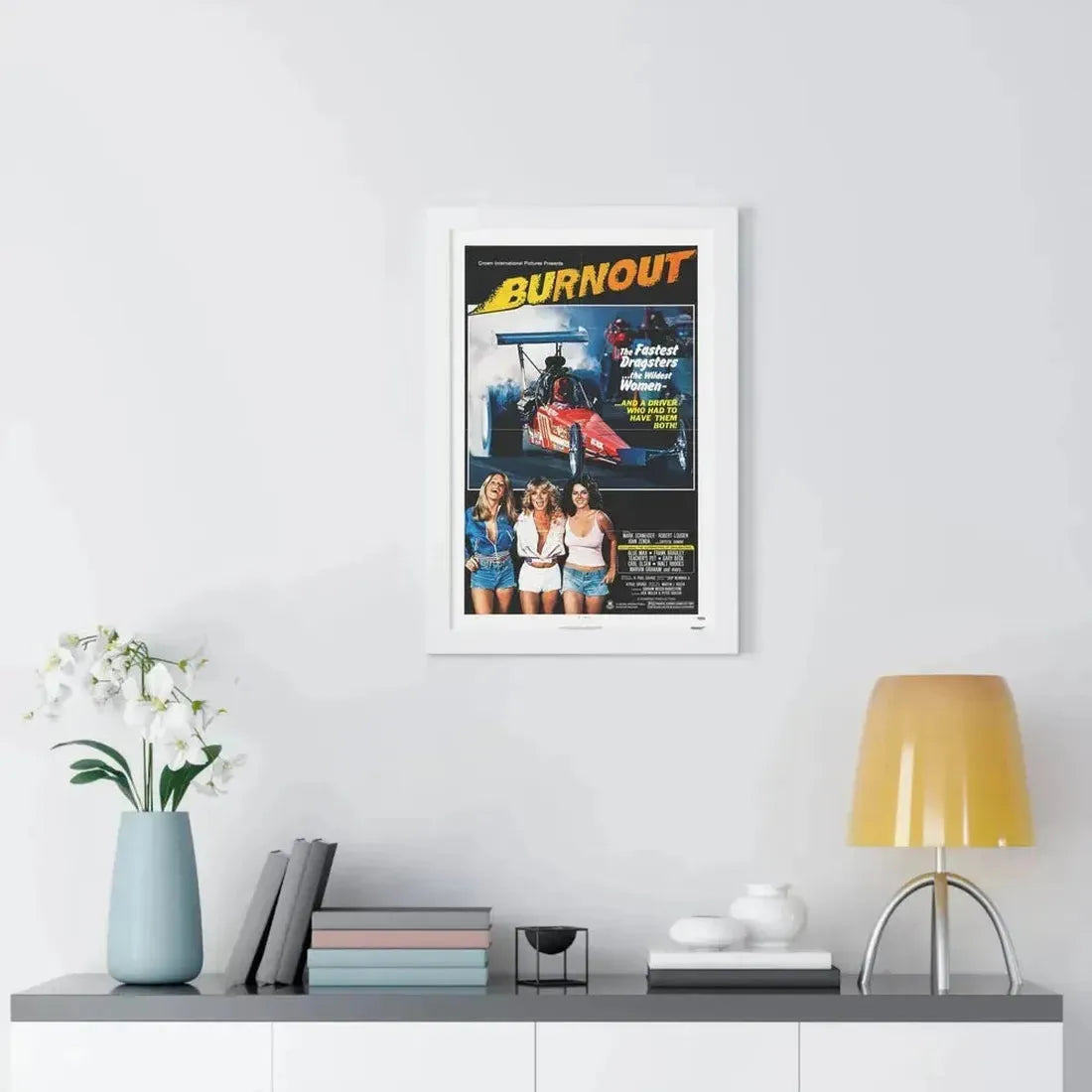 BURNOUT 1979 - Framed Movie Poster - The Sticker Space