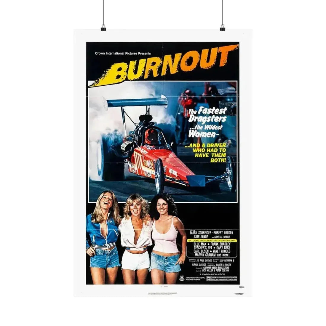 BURNOUT 1979 - Paper Movie Poster - The Sticker Space