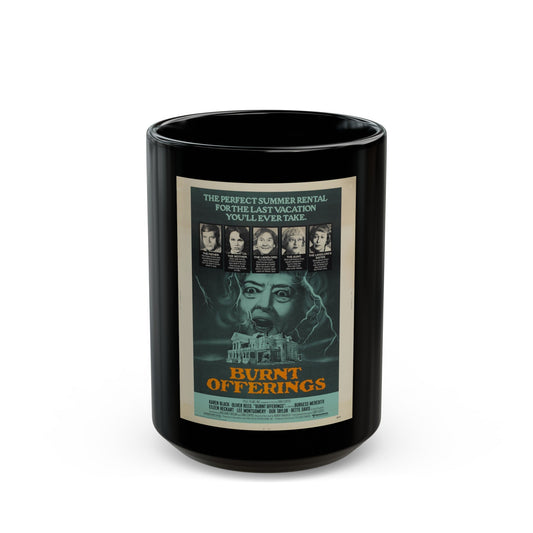 BURNT OFFERINGS 1976 Movie Poster - Black Coffee Mug-15oz-The Sticker Space