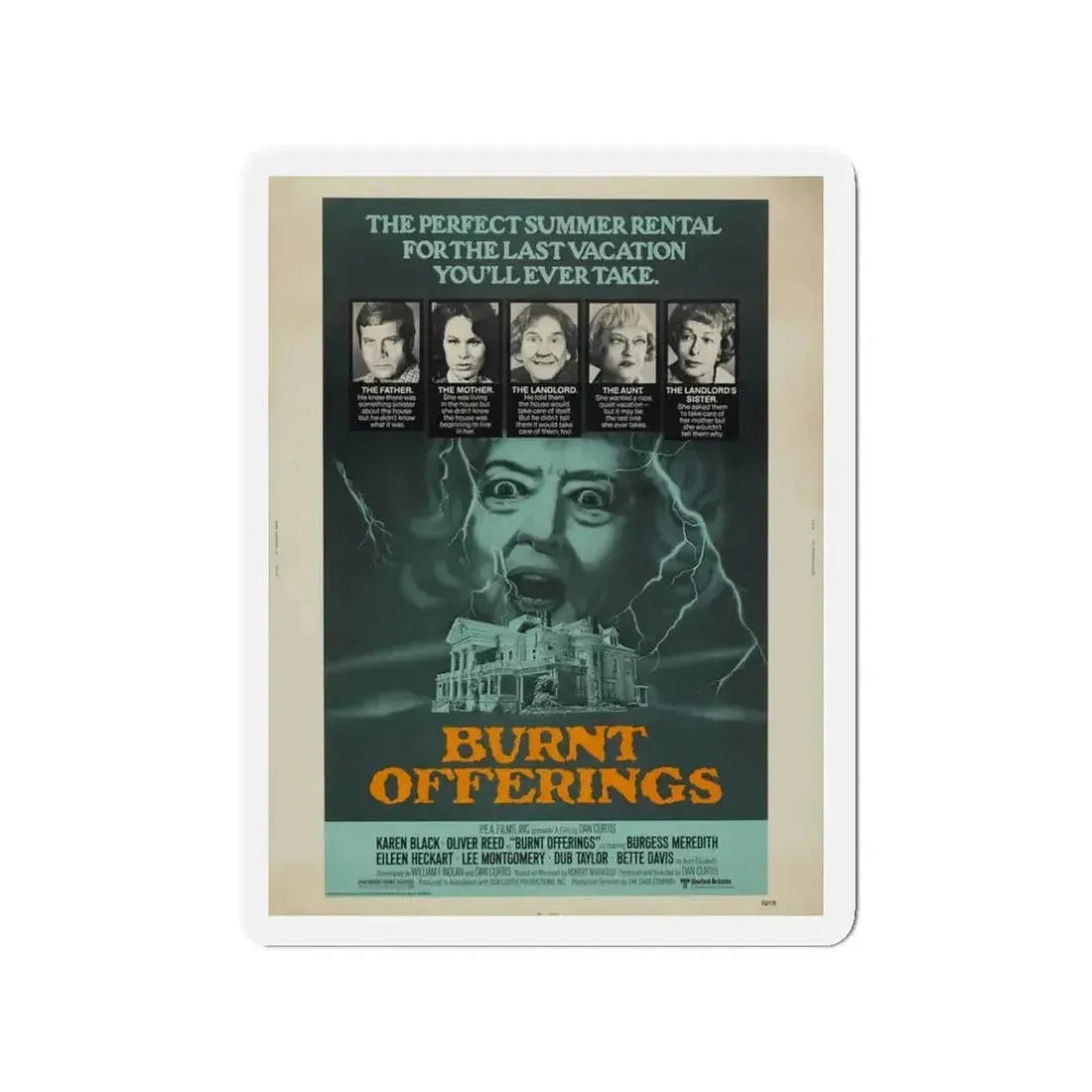 BURNT OFFERINGS 1976 Movie Poster - Refrigerator Magnet - The Sticker Space
