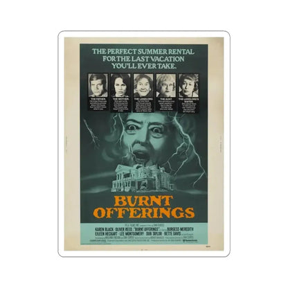 BURNT OFFERINGS 1976 Movie Poster - STICKER Vinyl Kiss-Cut Decal 4 Inch White - The Sticker Space