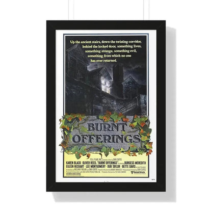 BURNT OFFERINGS (TEASER) 1976 - Framed Movie Poster 16″ x 24″ Black - The Sticker Space