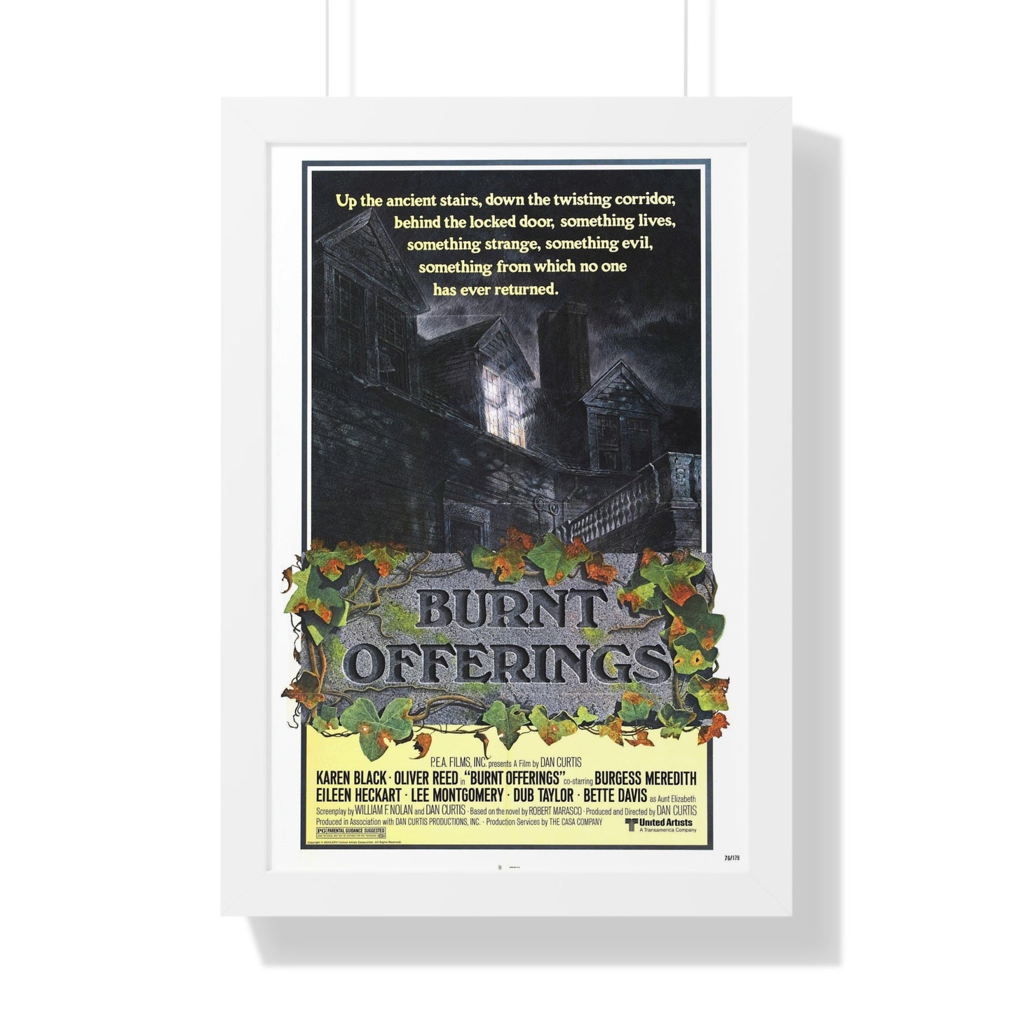 BURNT OFFERINGS (TEASER) 1976 - Framed Movie Poster-16″ x 24″-The Sticker Space