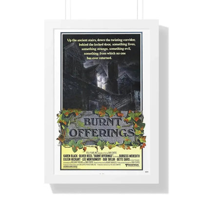 BURNT OFFERINGS (TEASER) 1976 - Framed Movie Poster 16″ x 24″ White - The Sticker Space