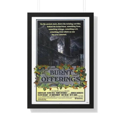 BURNT OFFERINGS (TEASER) 1976 - Framed Movie Poster 20" x 30" Black - The Sticker Space