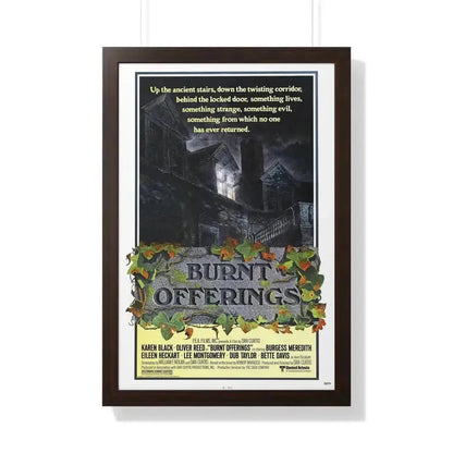 BURNT OFFERINGS (TEASER) 1976 - Framed Movie Poster 20" x 30" Walnut - The Sticker Space