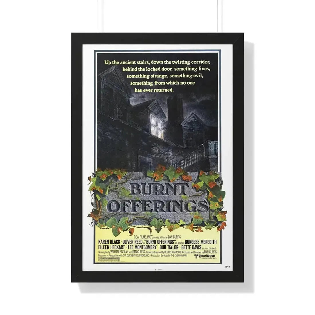 BURNT OFFERINGS (TEASER) 1976 - Framed Movie Poster - The Sticker Space