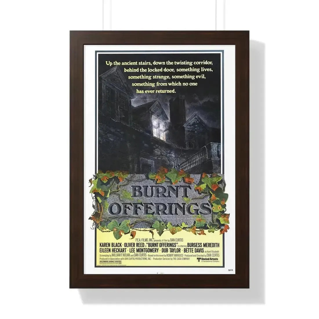 BURNT OFFERINGS (TEASER) 1976 - Framed Movie Poster - The Sticker Space