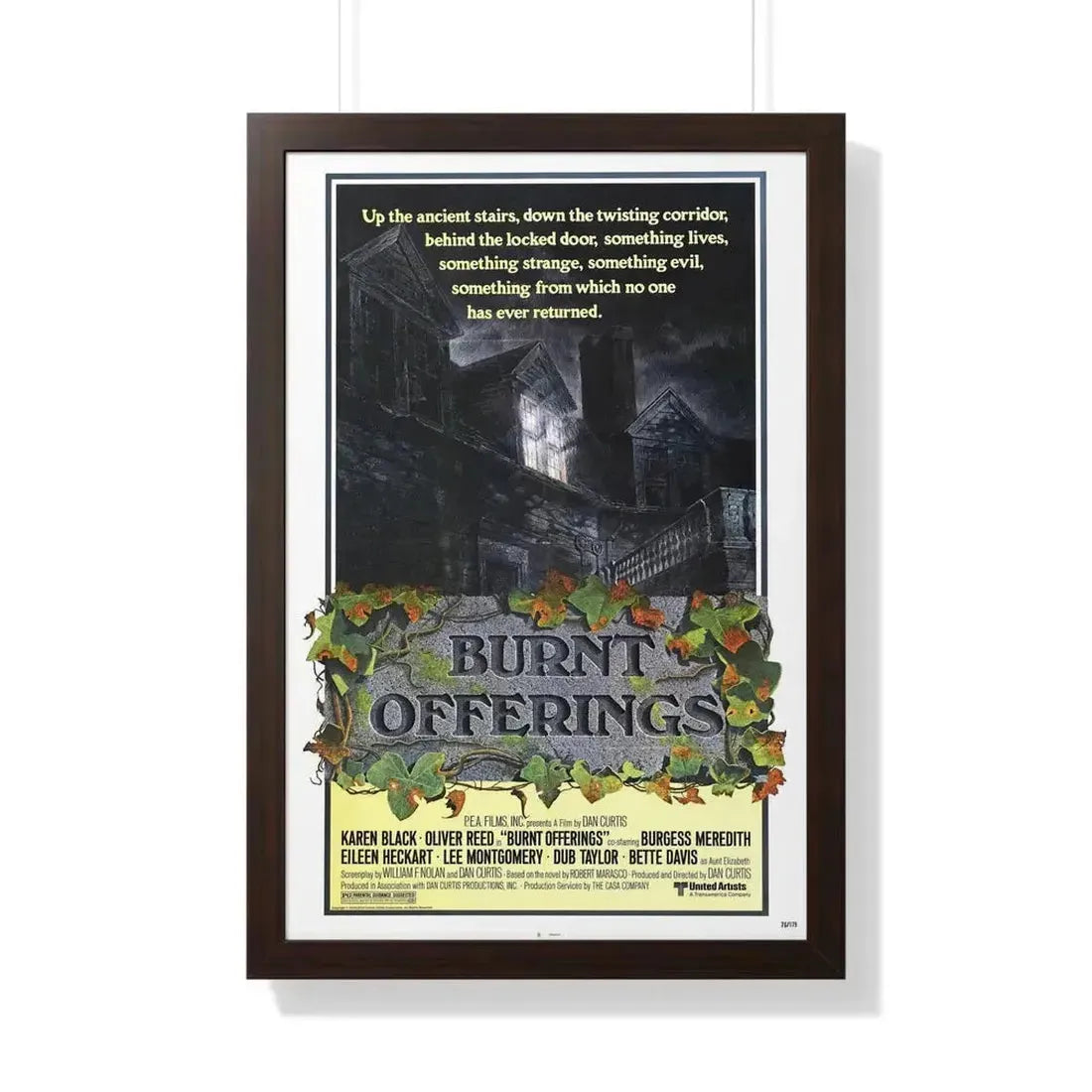 BURNT OFFERINGS (TEASER) 1976 - Framed Movie Poster - The Sticker Space