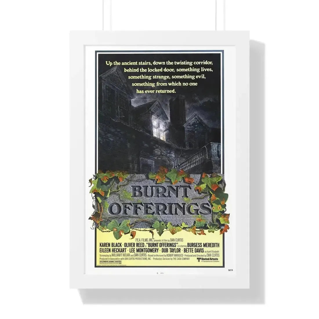 BURNT OFFERINGS (TEASER) 1976 - Framed Movie Poster - The Sticker Space