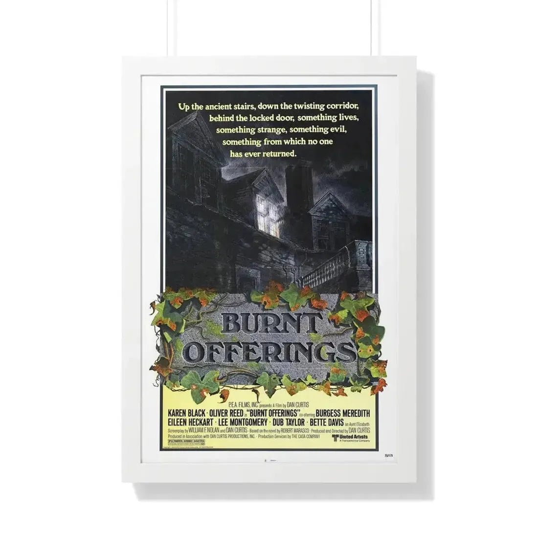 BURNT OFFERINGS (TEASER) 1976 - Framed Movie Poster - The Sticker Space