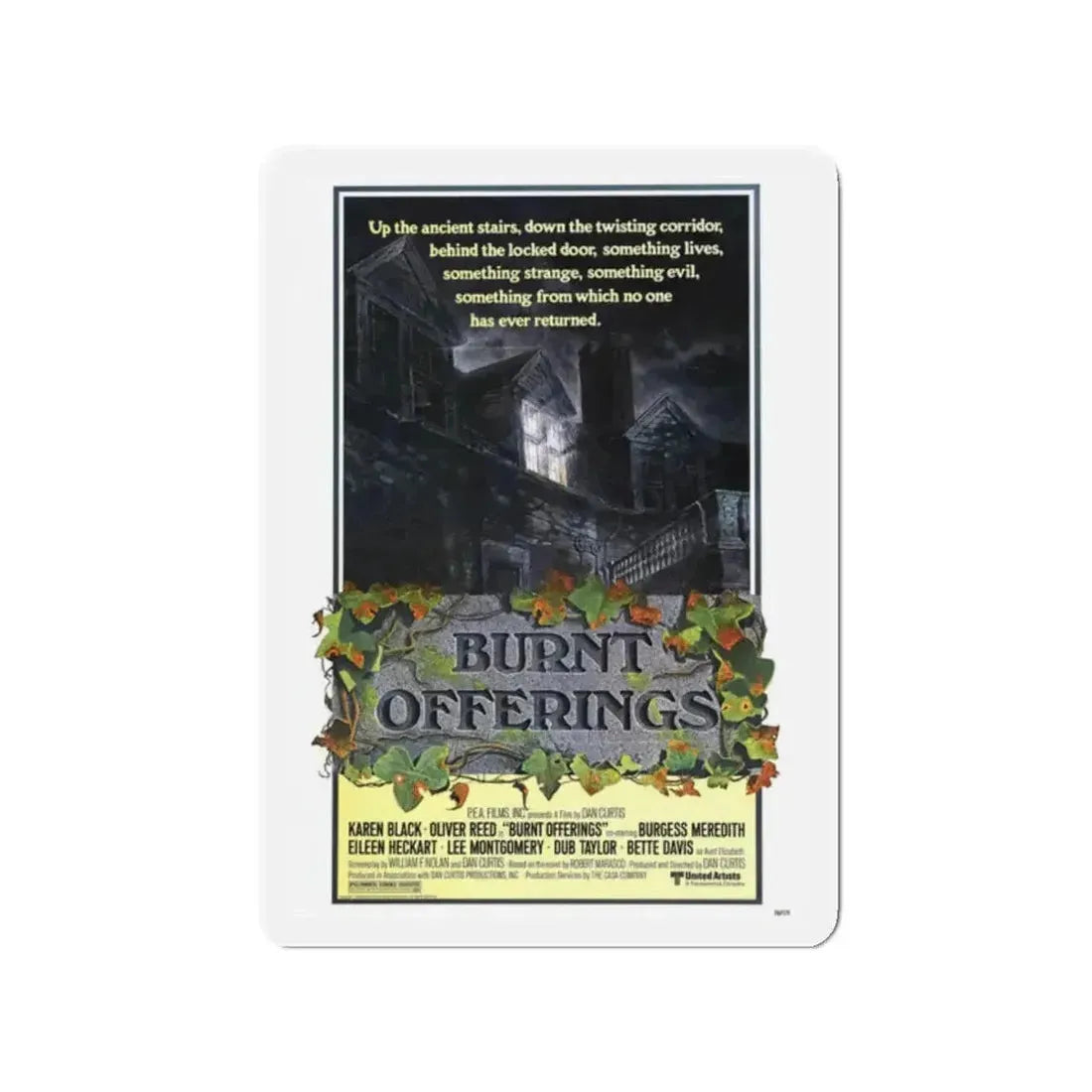BURNT OFFERINGS (TEASER) 1976 Movie Poster - Refrigerator Magnet - The Sticker Space