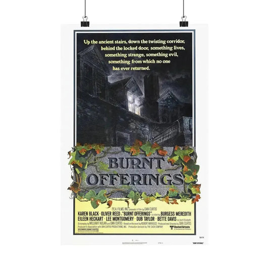 BURNT OFFERINGS (TEASER) 1976 - Paper Movie Poster 12″ x 18″ Matte - The Sticker Space
