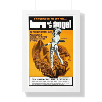 BURY ME AN ANGEL 1972 - Framed Movie Poster - The Sticker Space