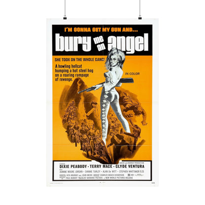 BURY ME AN ANGEL 1972 - Paper Movie Poster-24″ x 36″-The Sticker Space