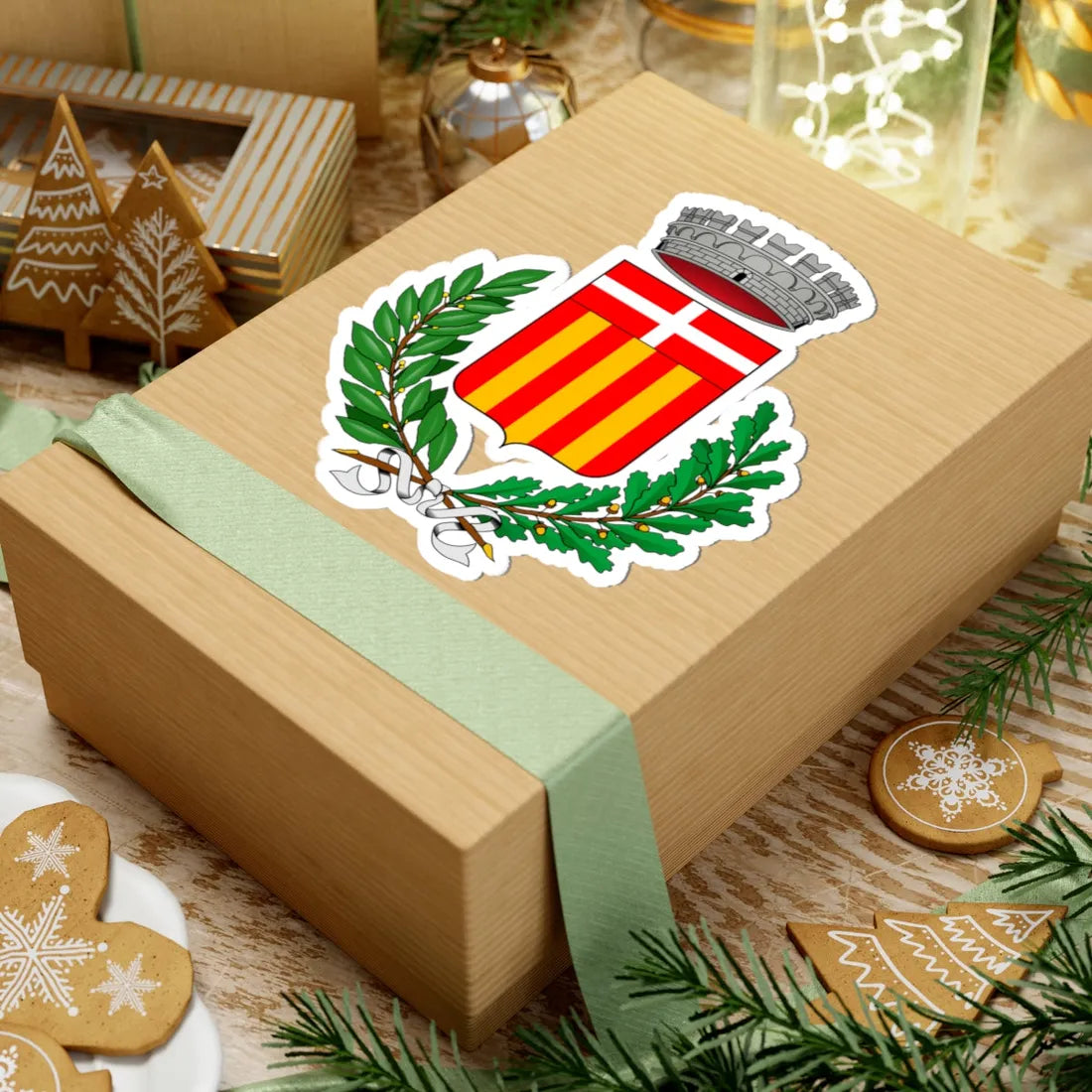 Busca-Stemma (Italy) (Coat of Arms) STICKER Vinyl Kiss-Cut Decal - The Sticker Space