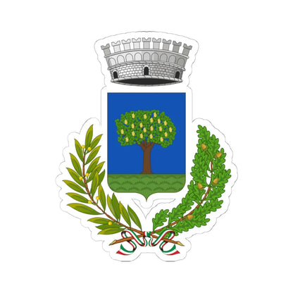 Buscate-Stemma (Italy) (Coat of Arms) STICKER Vinyl Kiss-Cut Decal 6 Inch White - The Sticker Space