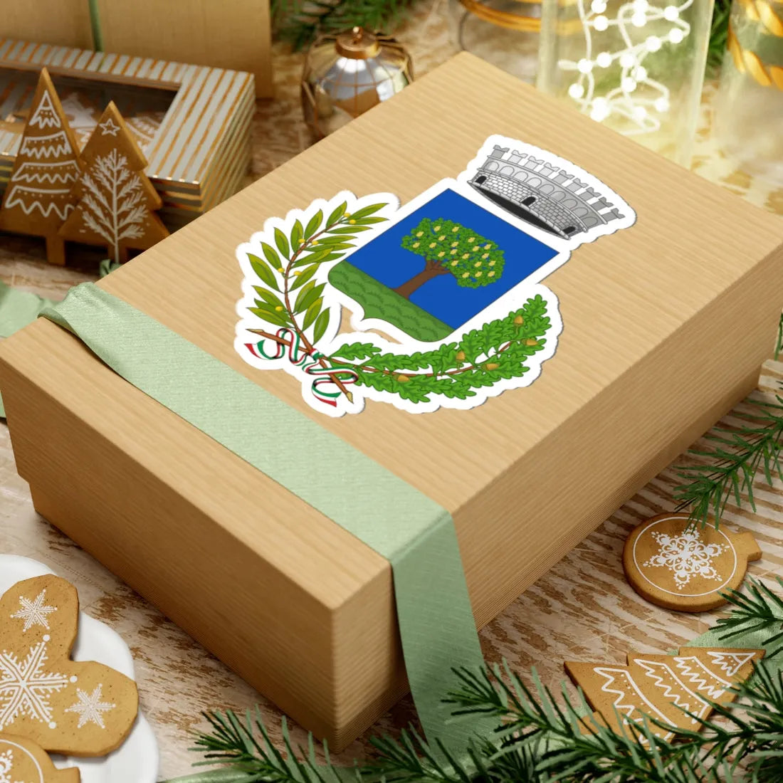 Buscate-Stemma (Italy) (Coat of Arms) STICKER Vinyl Kiss-Cut Decal - The Sticker Space