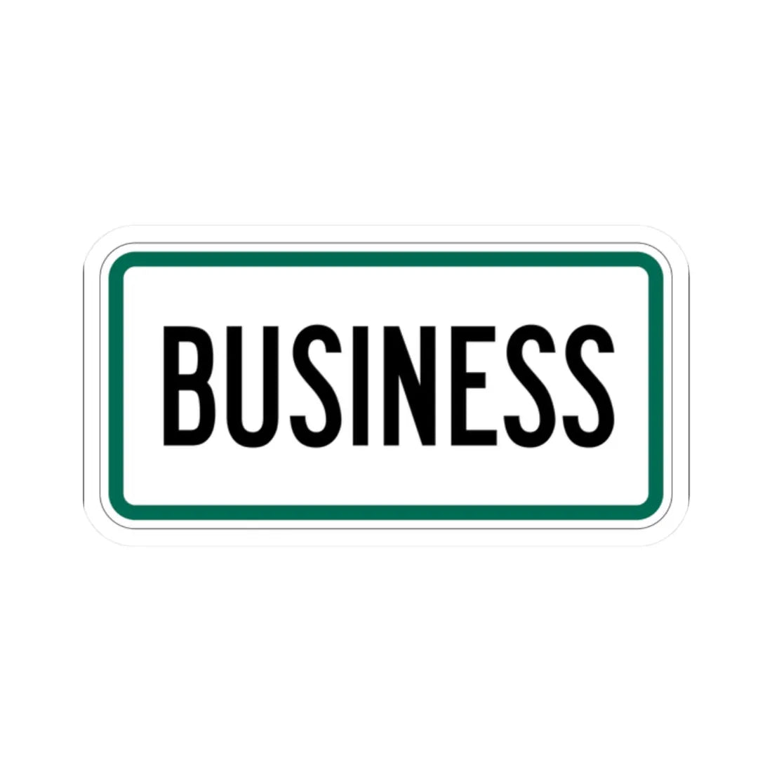 Business plate South Dakota (South Dakota) (Road Sign) STICKER Vinyl Kiss-Cut Decal 2 Inch White - The Sticker Space