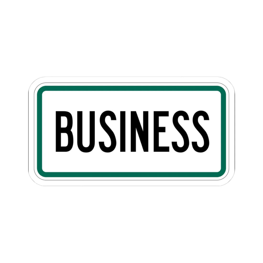 Business plate South Dakota (South Dakota) (Road Sign) STICKER Vinyl Kiss-Cut Decal 3 Inch White - The Sticker Space