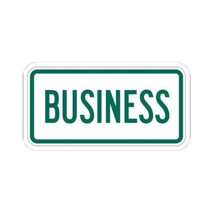 Business plate Vermont (Vermont) (Road Sign) STICKER Vinyl Kiss-Cut Decal 4 Inch White - The Sticker Space