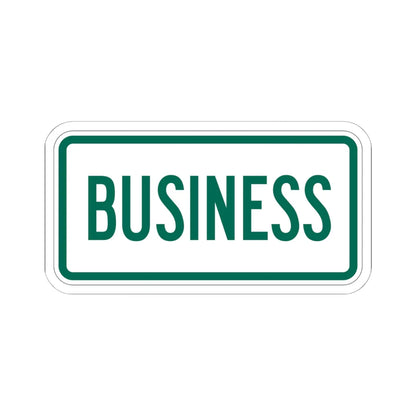 Business plate Vermont (Vermont) (Road Sign) STICKER Vinyl Kiss-Cut Decal 6 Inch White - The Sticker Space
