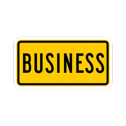 Business plate Wyoming (Wyoming) (Road Sign) STICKER Vinyl Kiss-Cut Decal 3 Inch White - The Sticker Space