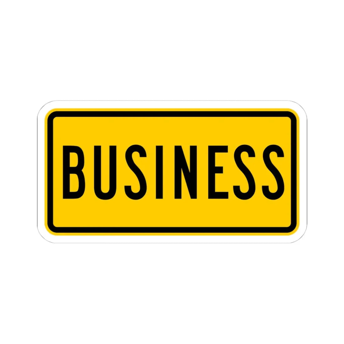 Business plate Wyoming (Wyoming) (Road Sign) STICKER Vinyl Kiss-Cut Decal 4 Inch White - The Sticker Space